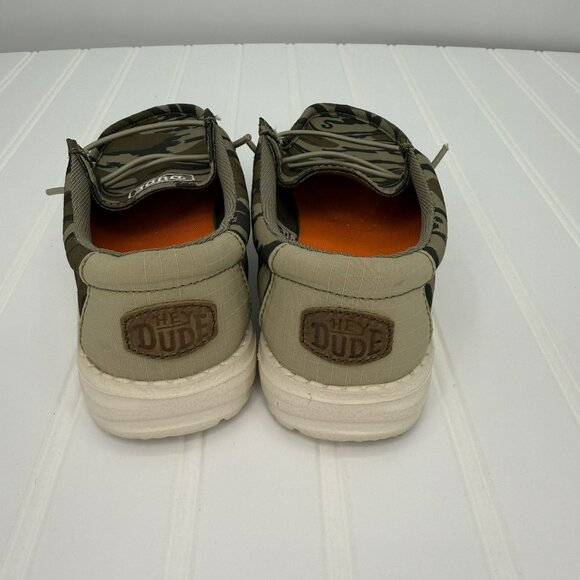 Hey Dude Youth Wally Mossy Oak Camo Shoes Size 1 YT1, EU 33, UK 1 - Picture 4 of 7